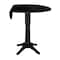 International Concepts Round 42 in Round Dual Drop Leaf Pedestal Table, 42.3 inH, Black, 42 W, 42 L, 42.3 in H, Wood K46-42DPT-27B-6B-2 - alternate 2